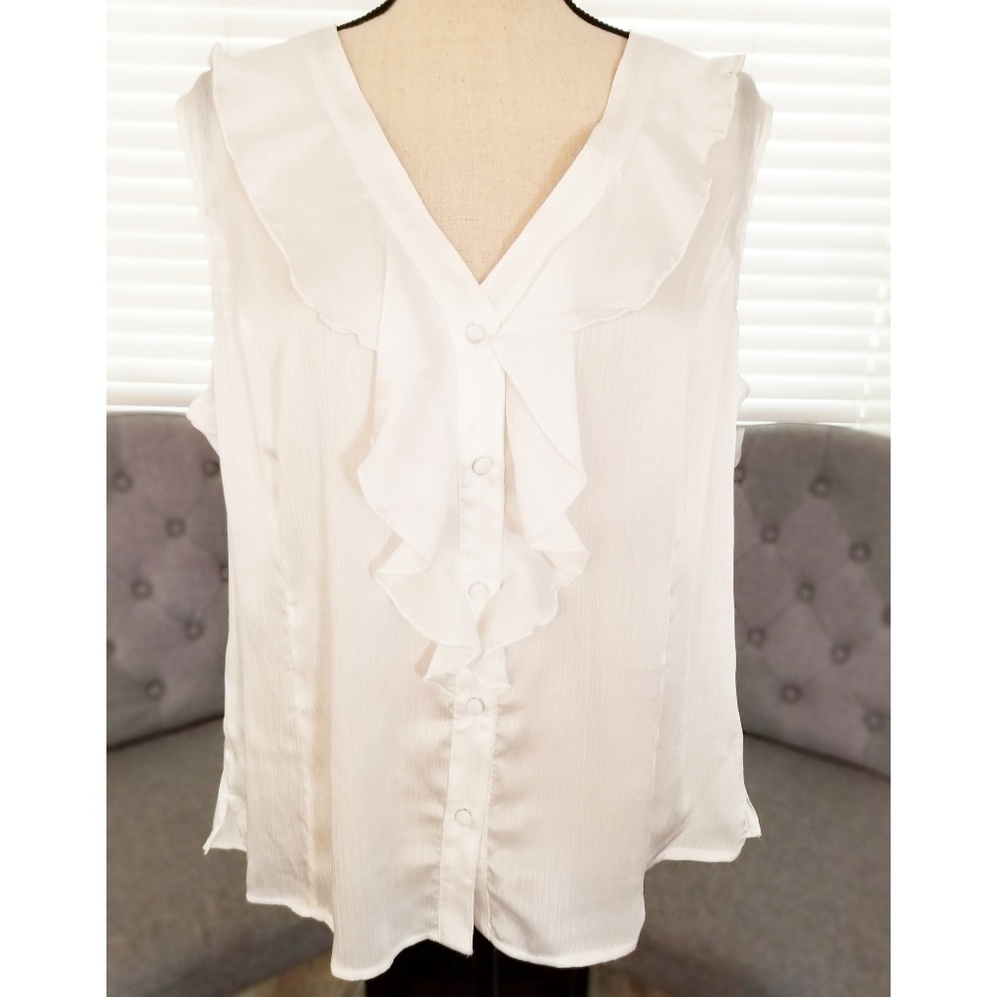 Tahari Arthur S. Levine Sleeveless Blouse NWT
